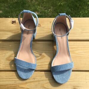 Call It Spring Stangarone Block Heel Sandal Blue 9